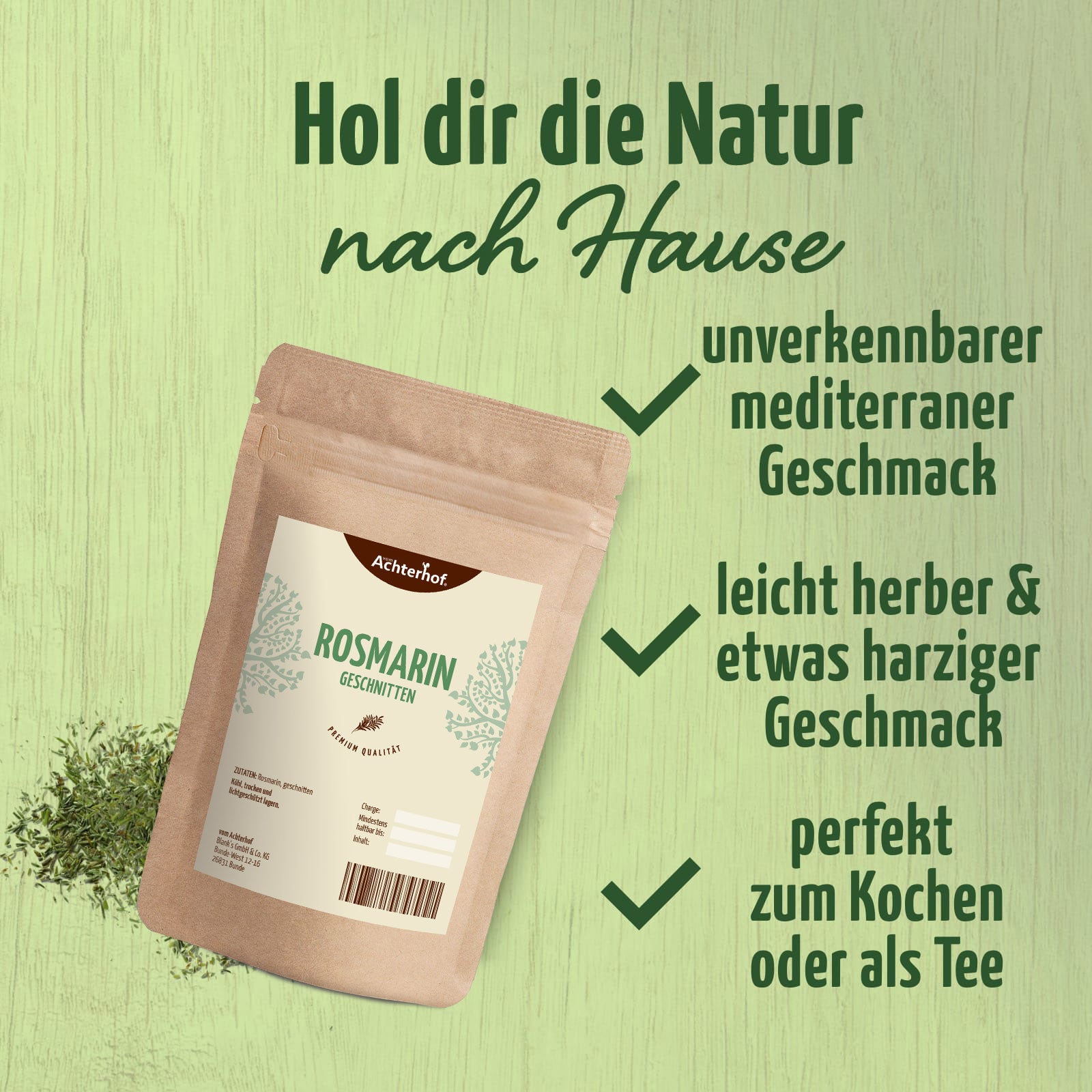 Rosmarin geschnitten (250g)