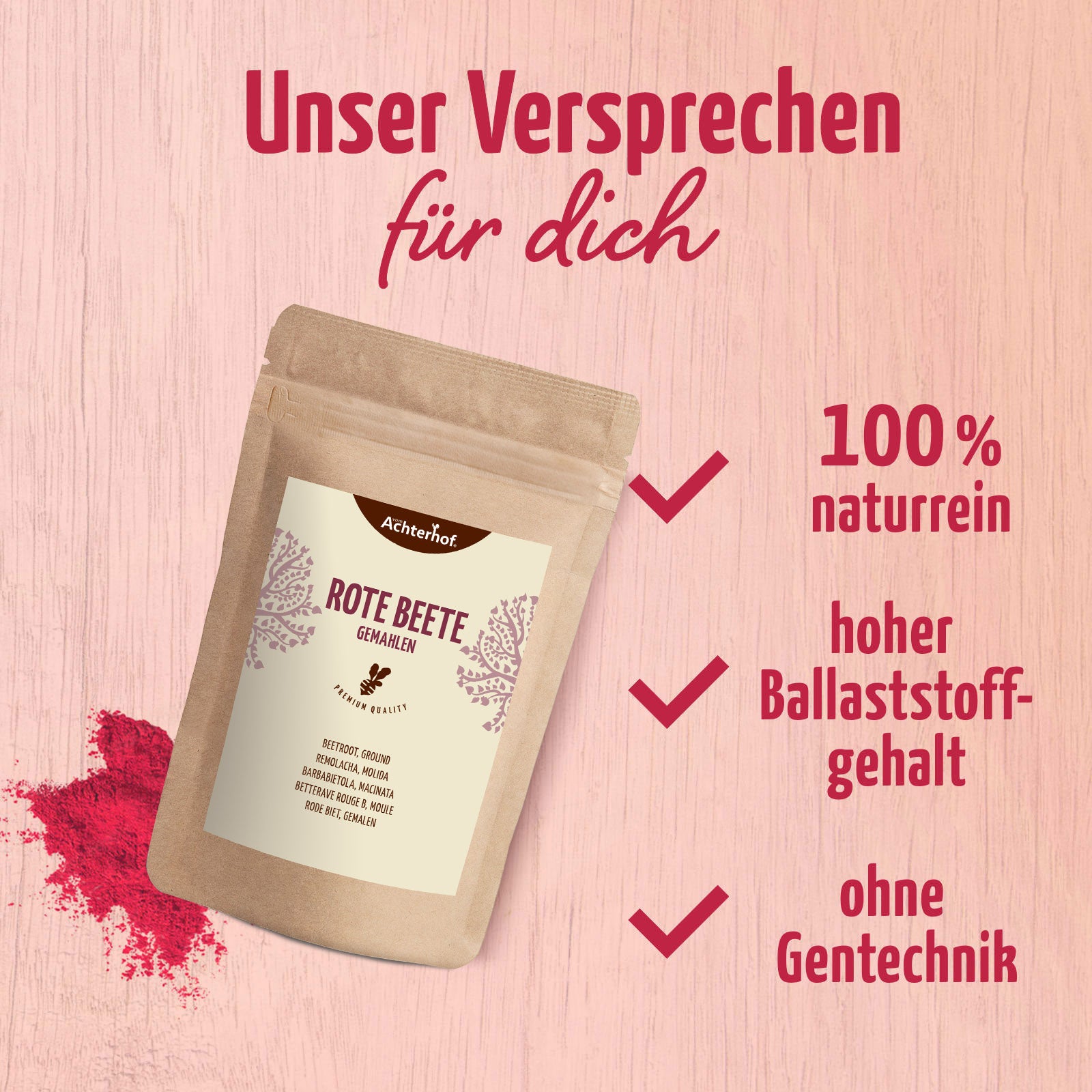 Rote Beete gemahlen (500g)