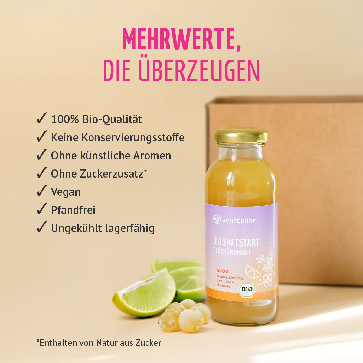 Saftstart Bio Saftkur 1-7 Tage (6 Flaschen pro Tag)