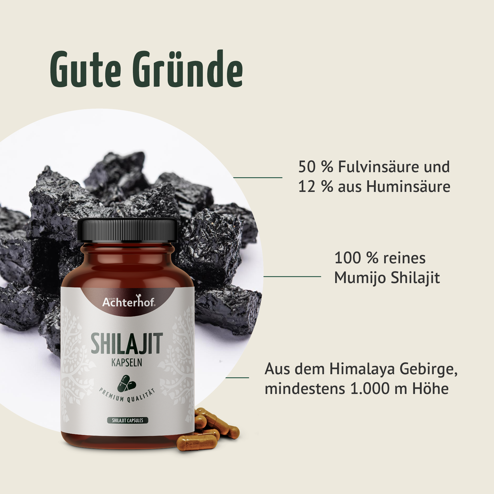 Shilajit Kapseln (150 Kapseln)