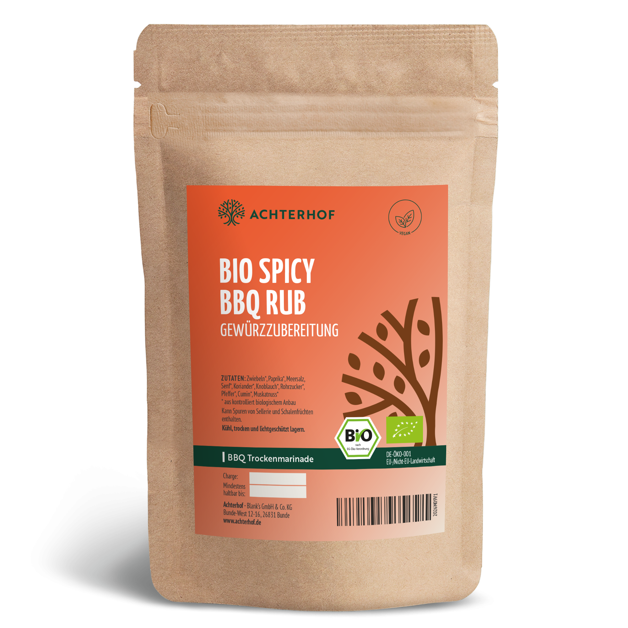 Spicy BBQ Rub Gewürzzubereitung Bio (100g)