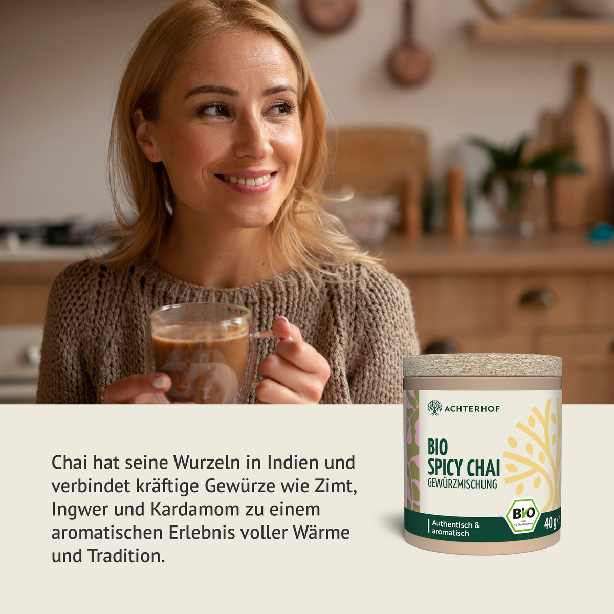 Bio Spicy Chai Gewürzmischung - zuckerfrei (40g)