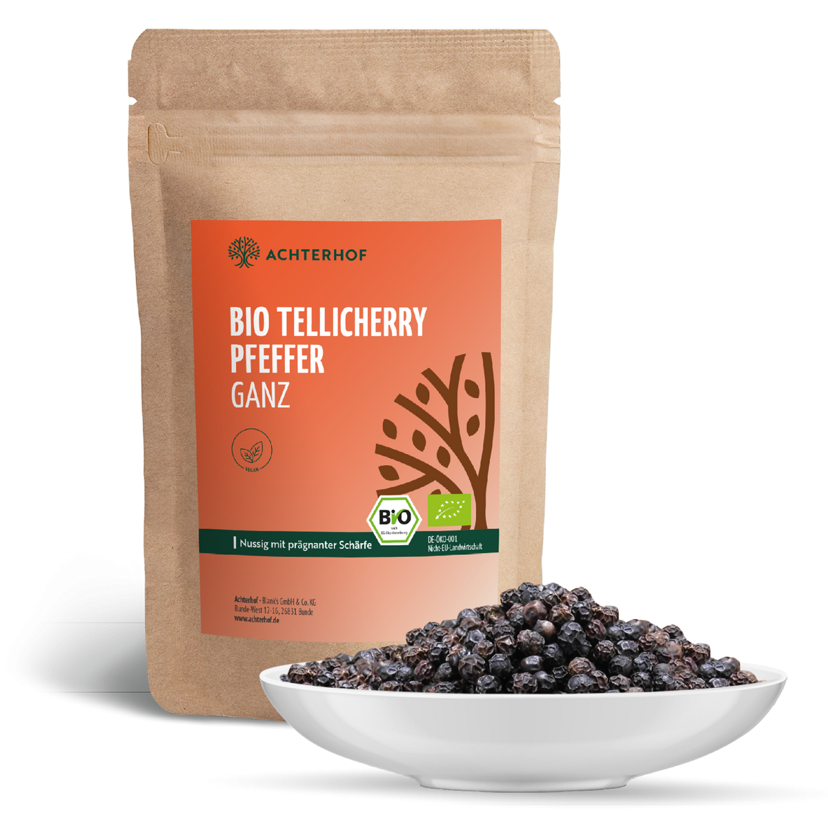 Tellicherry Pfeffer ganz Bio (100g)