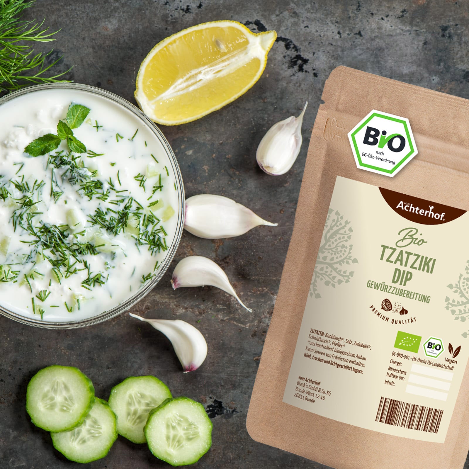 Tzatziki Dip Gewürzzubereitung Bio (100g)