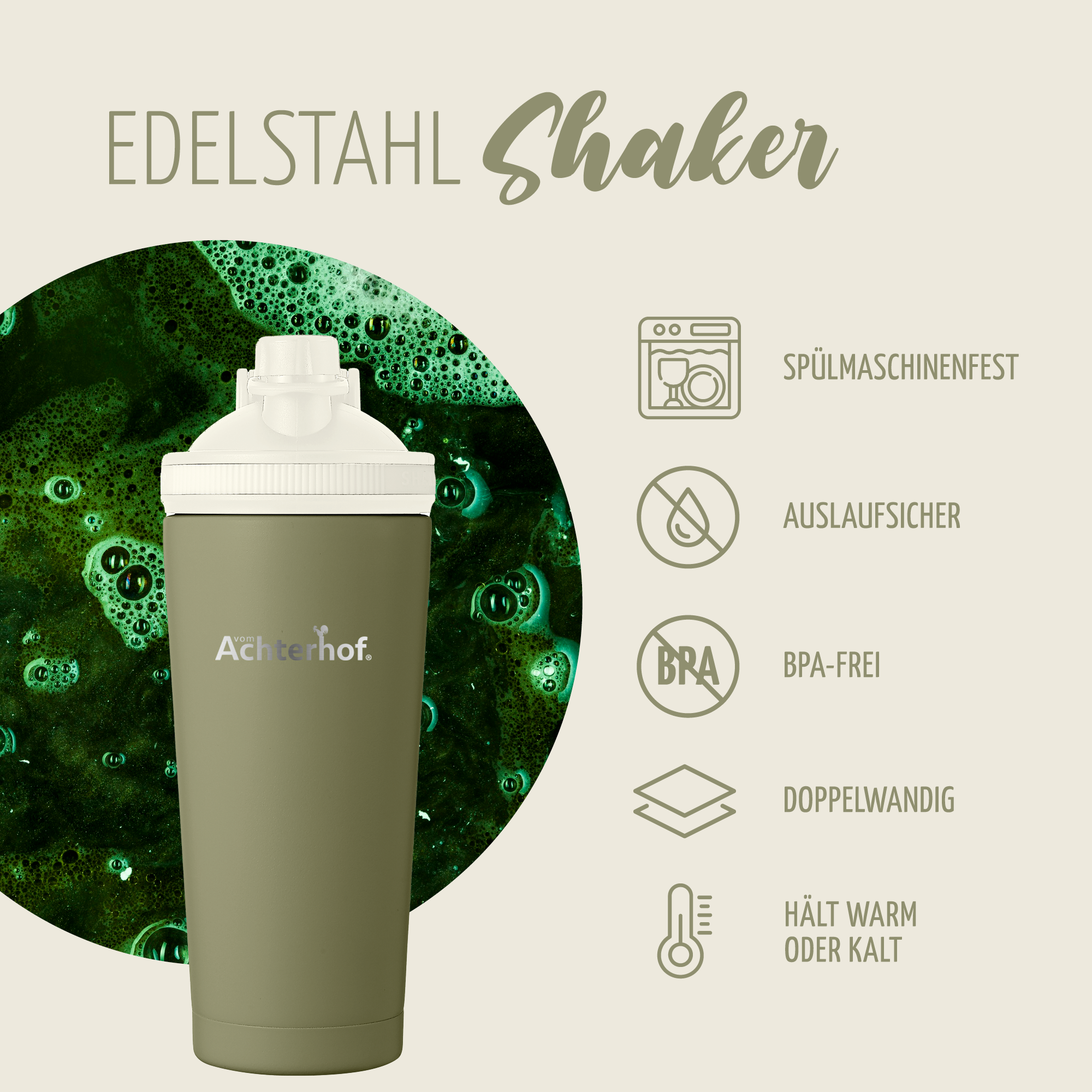 Greens & Edelstahl Shaker Set