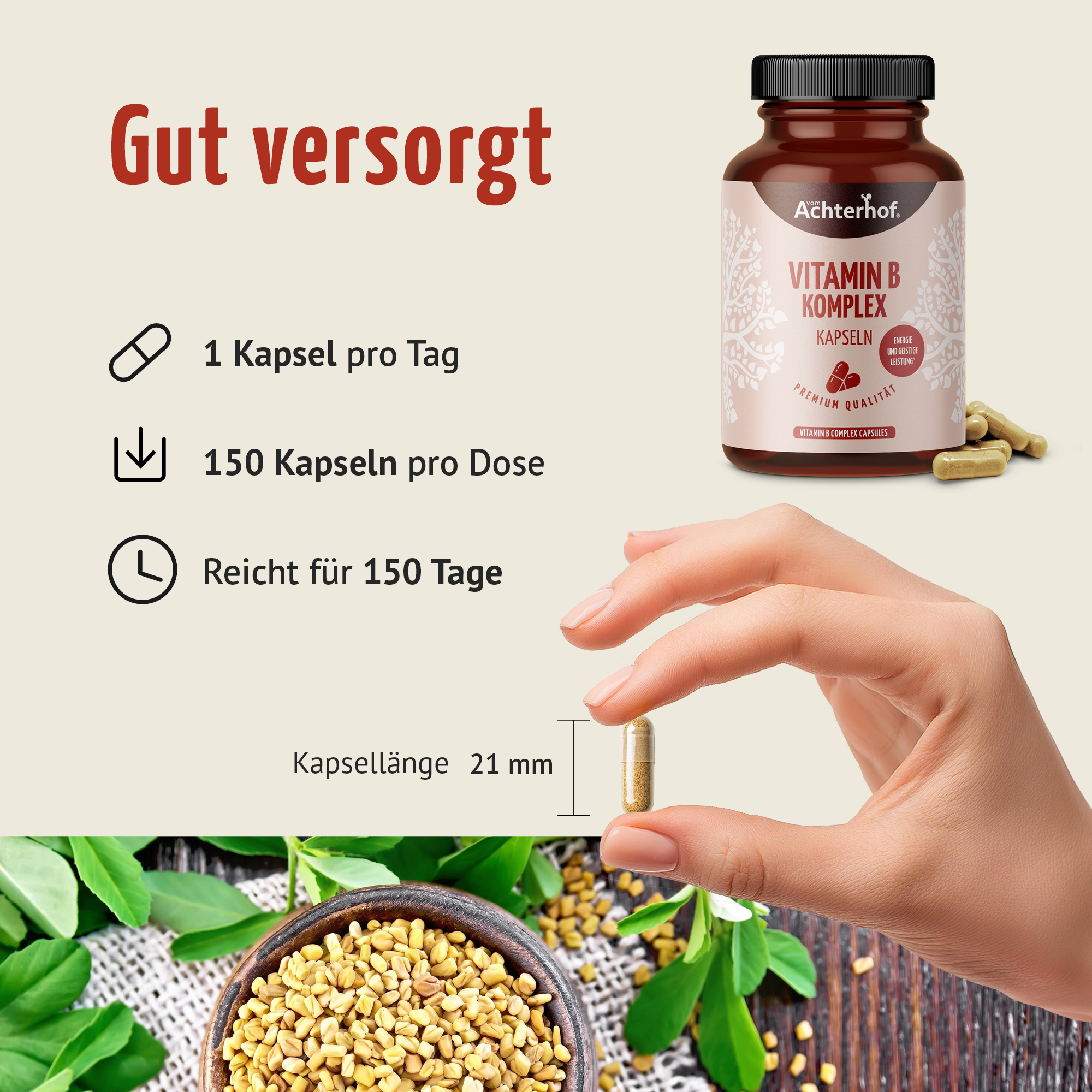 Vitamin B Komplex (150 Kapseln)